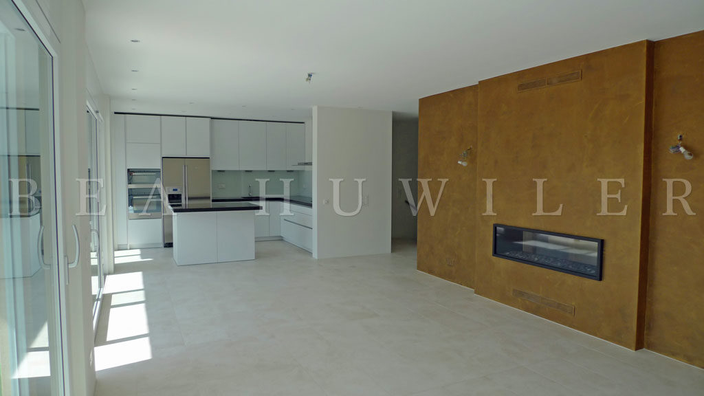 Exterior stone steps up to a villa