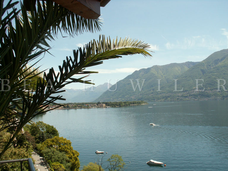 Sunset over a calm mountain lake